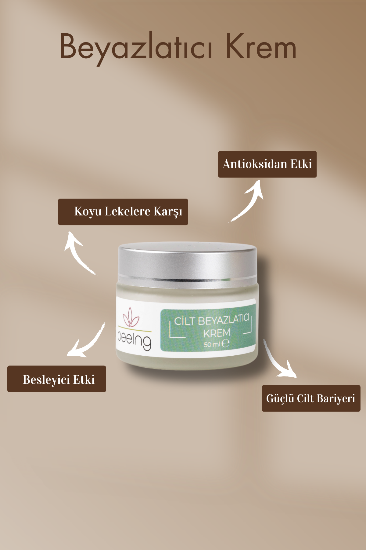 Cilt Beyazlatıcı Krem Koyu Leke Karşıtı 50ml